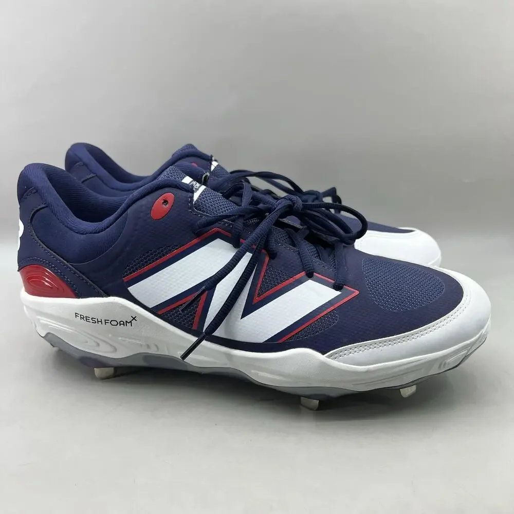New Balance 3000 V7 Metal Baseball Cleats Men Size 13 2E Wide Blue Comfort Shoes